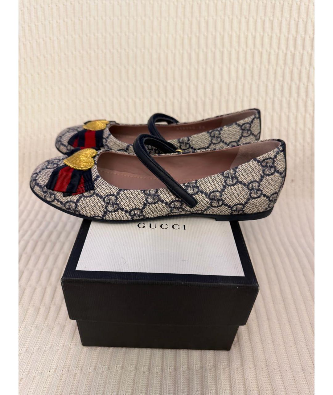 GUCCI KIDS Бежевые балетки, фото 3