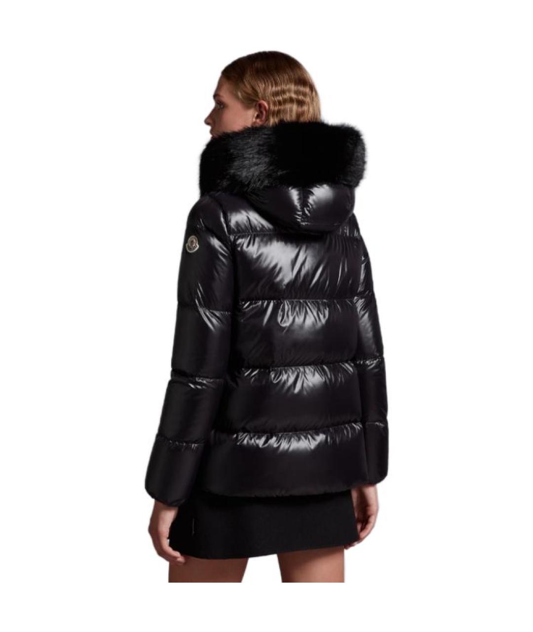 MONCLER Черная полиамидовая куртка, фото 3