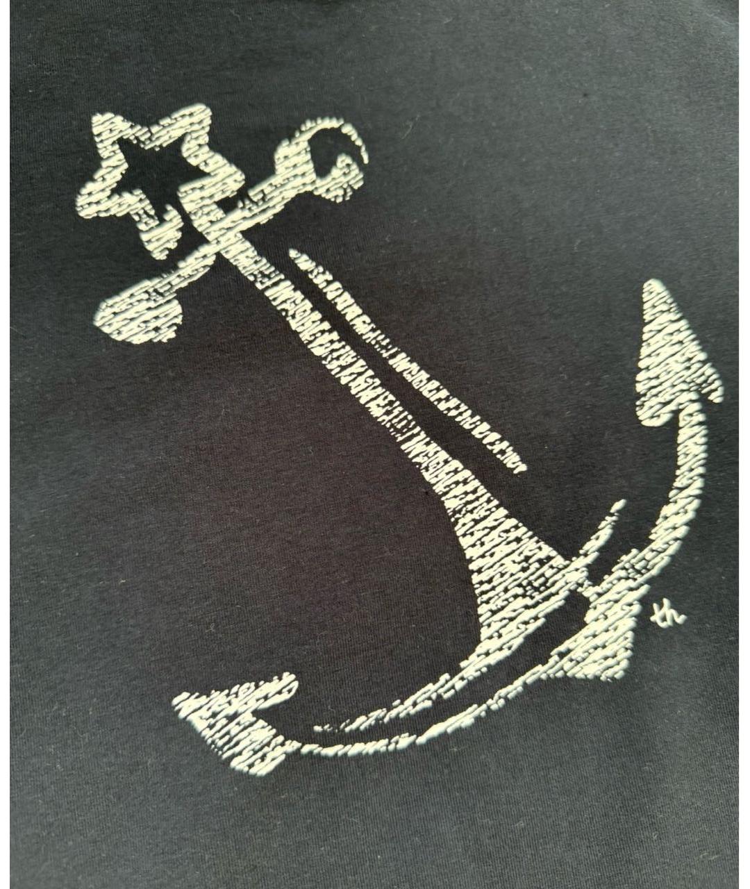 TOMMY HILFIGER Темно-синее хлопко-эластановое повседневное платье, фото 4