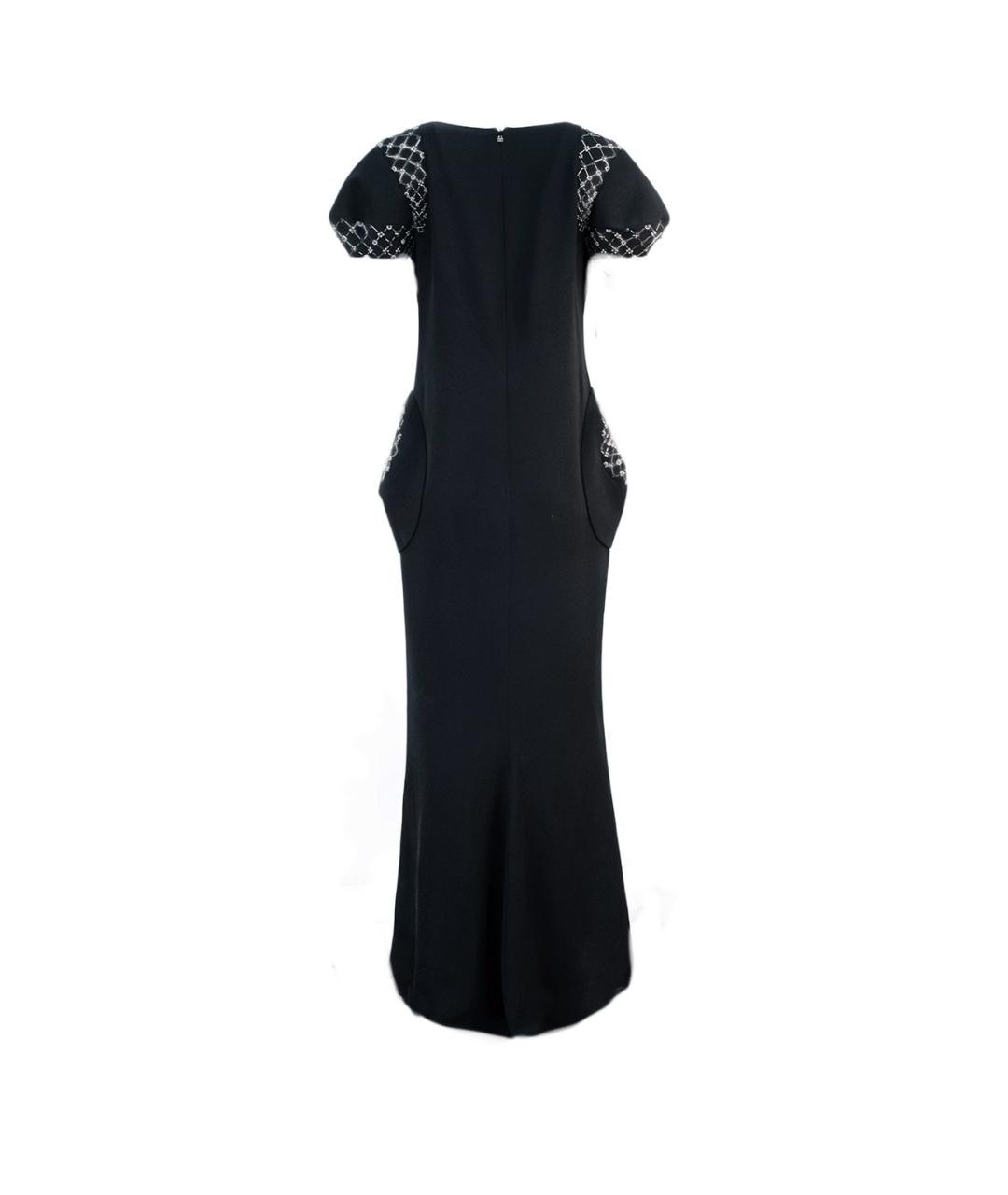 CHANEL Черное шелковое повседневное платье, фото 2