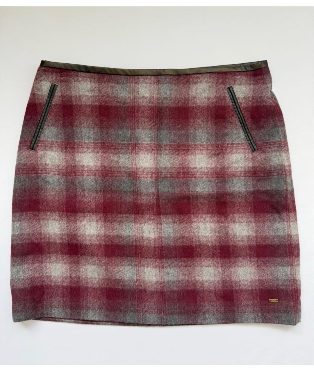 TOMMY HILFIGER Мульти шерстяная юбка мини, фото 7