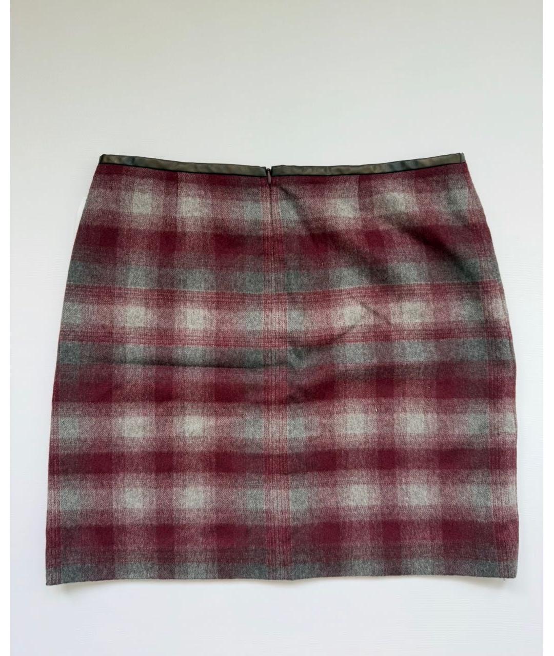 TOMMY HILFIGER Мульти шерстяная юбка мини, фото 2