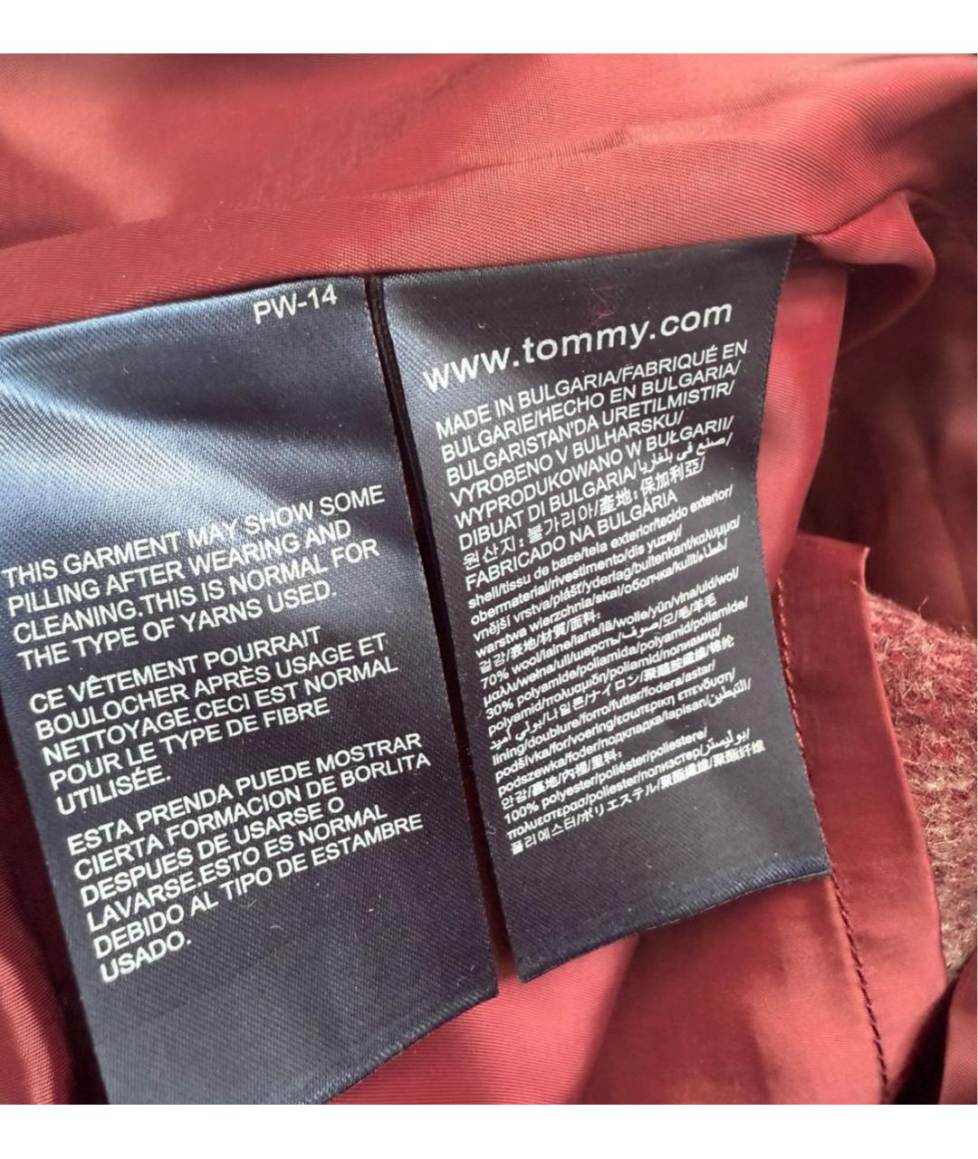 TOMMY HILFIGER Мульти шерстяная юбка мини, фото 6