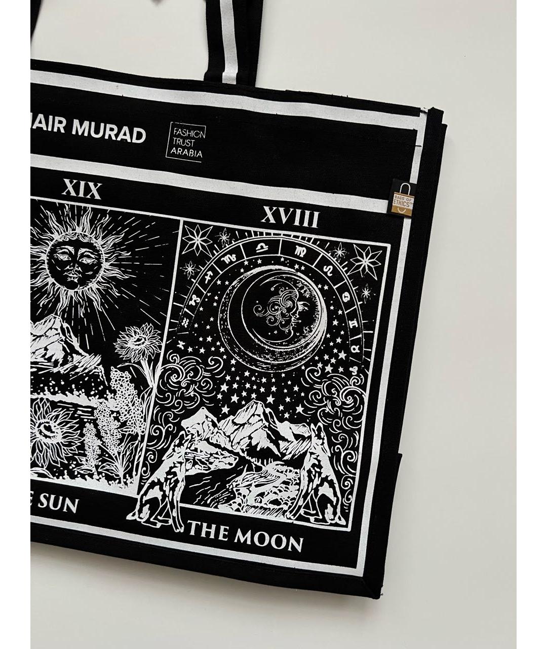 ZUHAIR MURAD Черная хлопковая пляжная сумка, фото 3