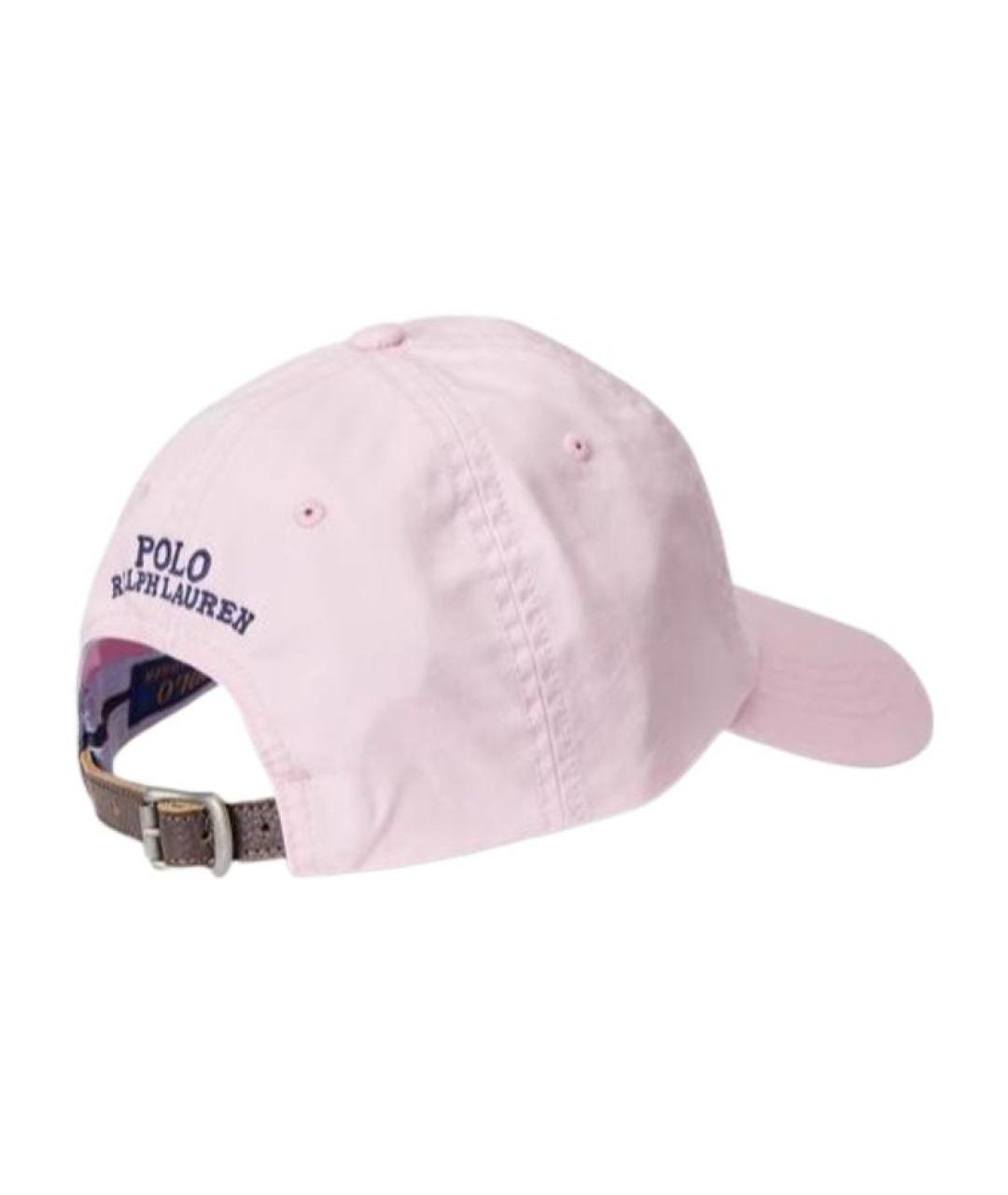 POLO RALPH LAUREN Розовая хлопковая кепка, фото 2