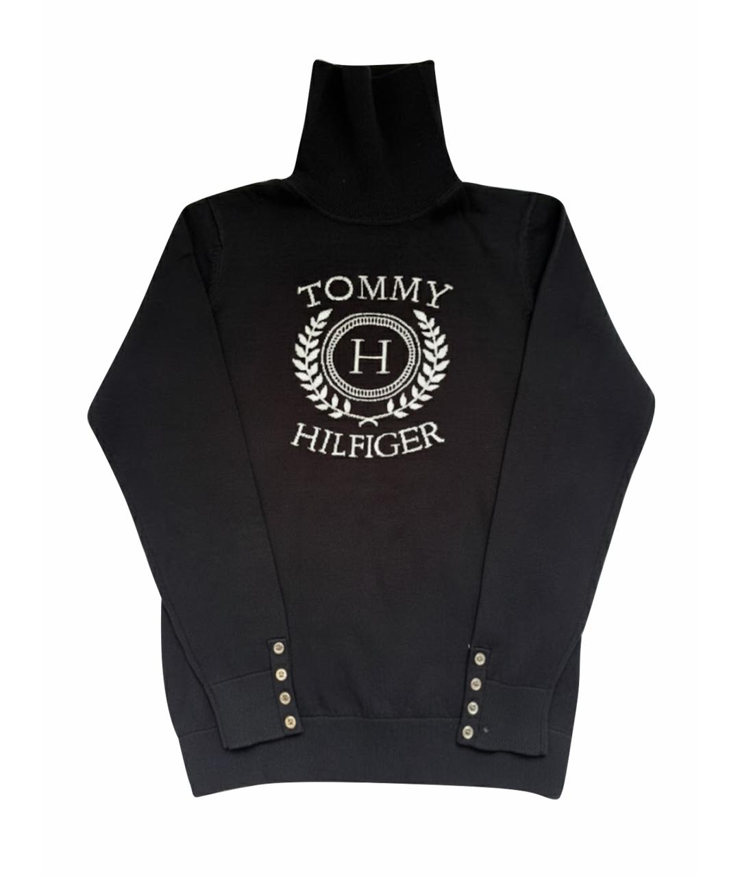 TOMMY HILFIGER Черная хлопковая водолазка, фото 6