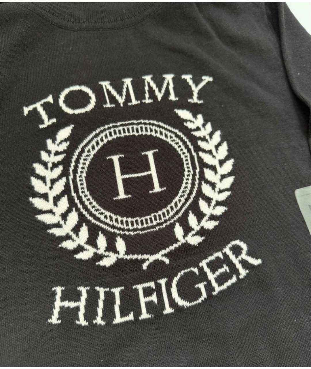 TOMMY HILFIGER Черная хлопковая водолазка, фото 2