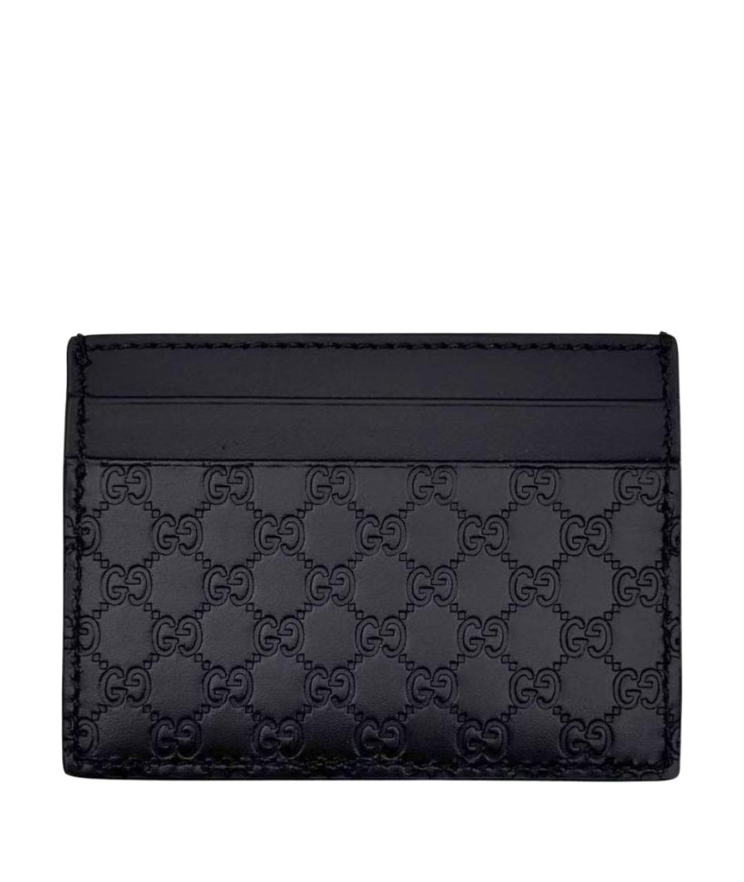 GUCCI Черный кожаный кардхолдер, фото 1