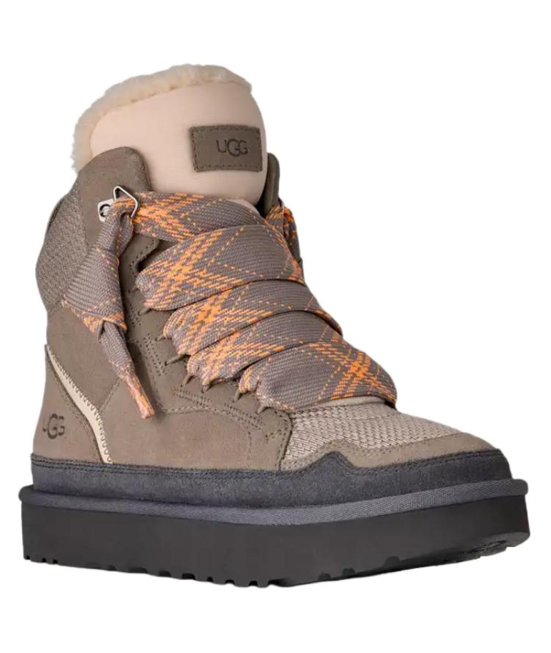 UGG AUSTRALIA Коричневые замшевые ботинки, фото 3