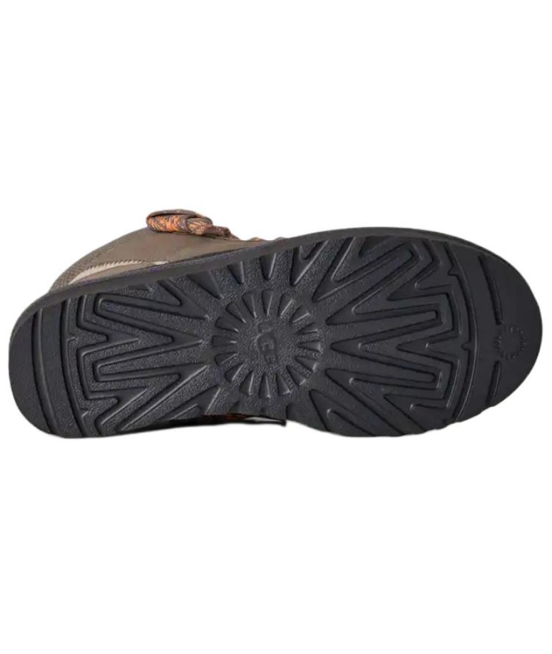 UGG AUSTRALIA Коричневые замшевые ботинки, фото 6