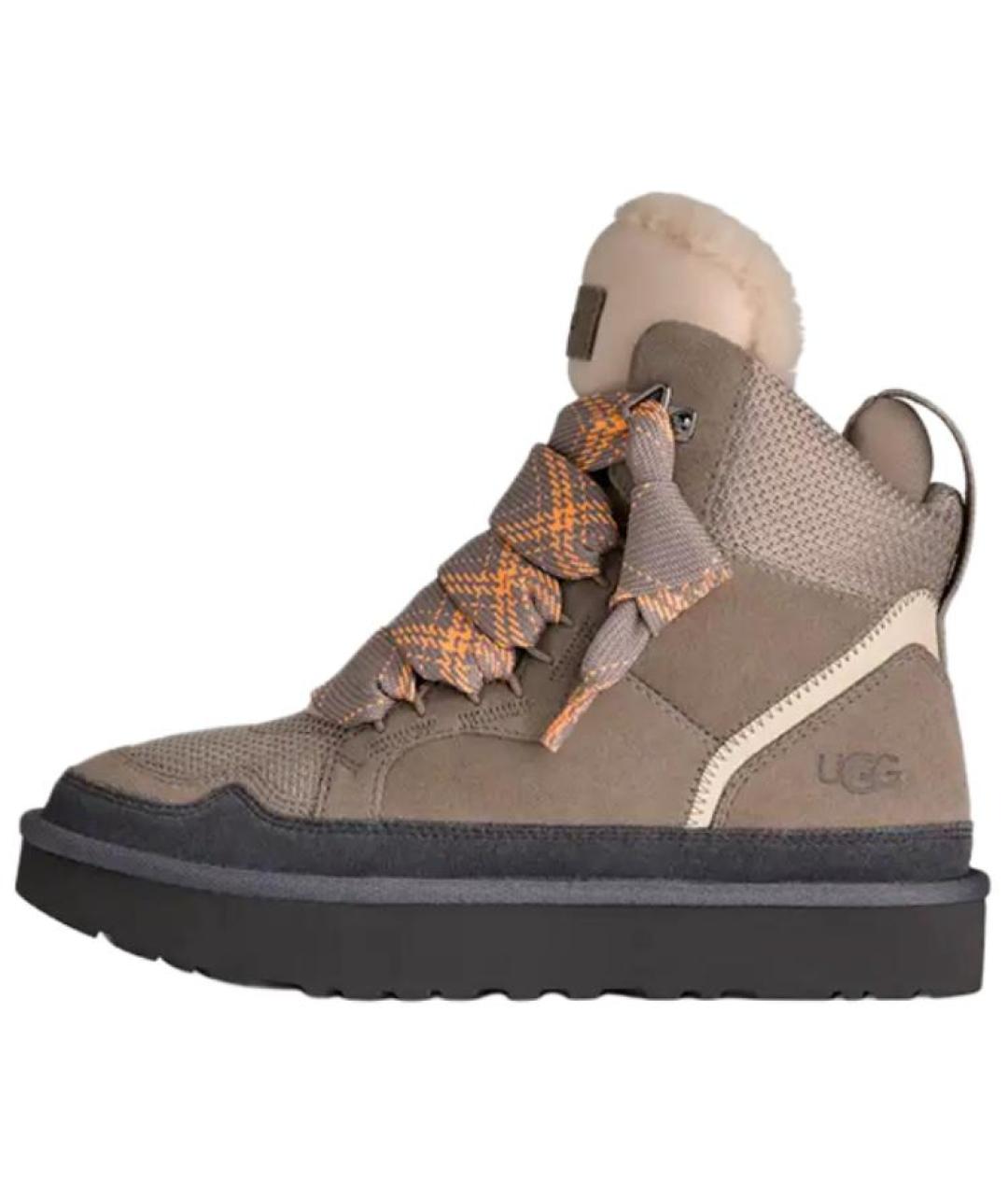 UGG AUSTRALIA Коричневые замшевые ботинки, фото 2