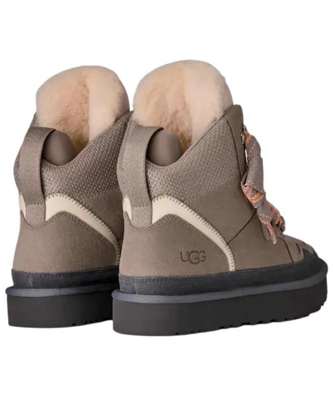 UGG AUSTRALIA Коричневые замшевые ботинки, фото 5