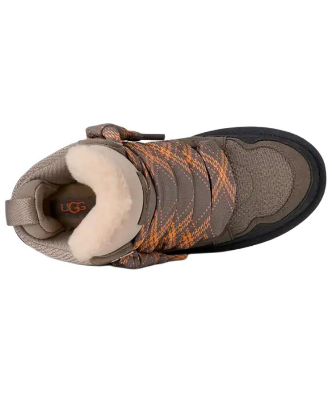 UGG AUSTRALIA Коричневые замшевые ботинки, фото 4