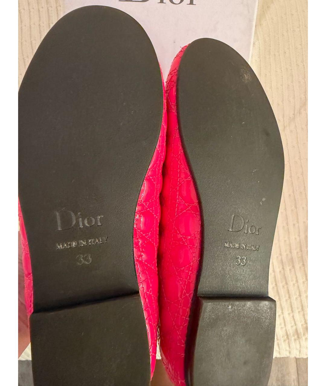 BABY DIOR Розовые балетки из лакированной кожи, фото 7