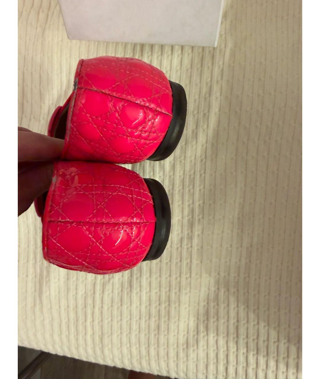 BABY DIOR Розовые балетки из лакированной кожи, фото 4