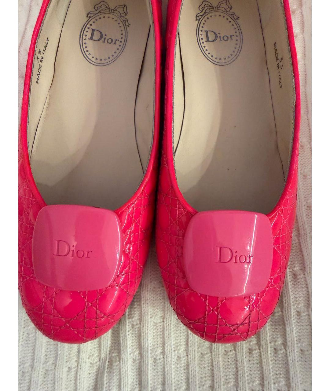 BABY DIOR Розовые балетки из лакированной кожи, фото 3
