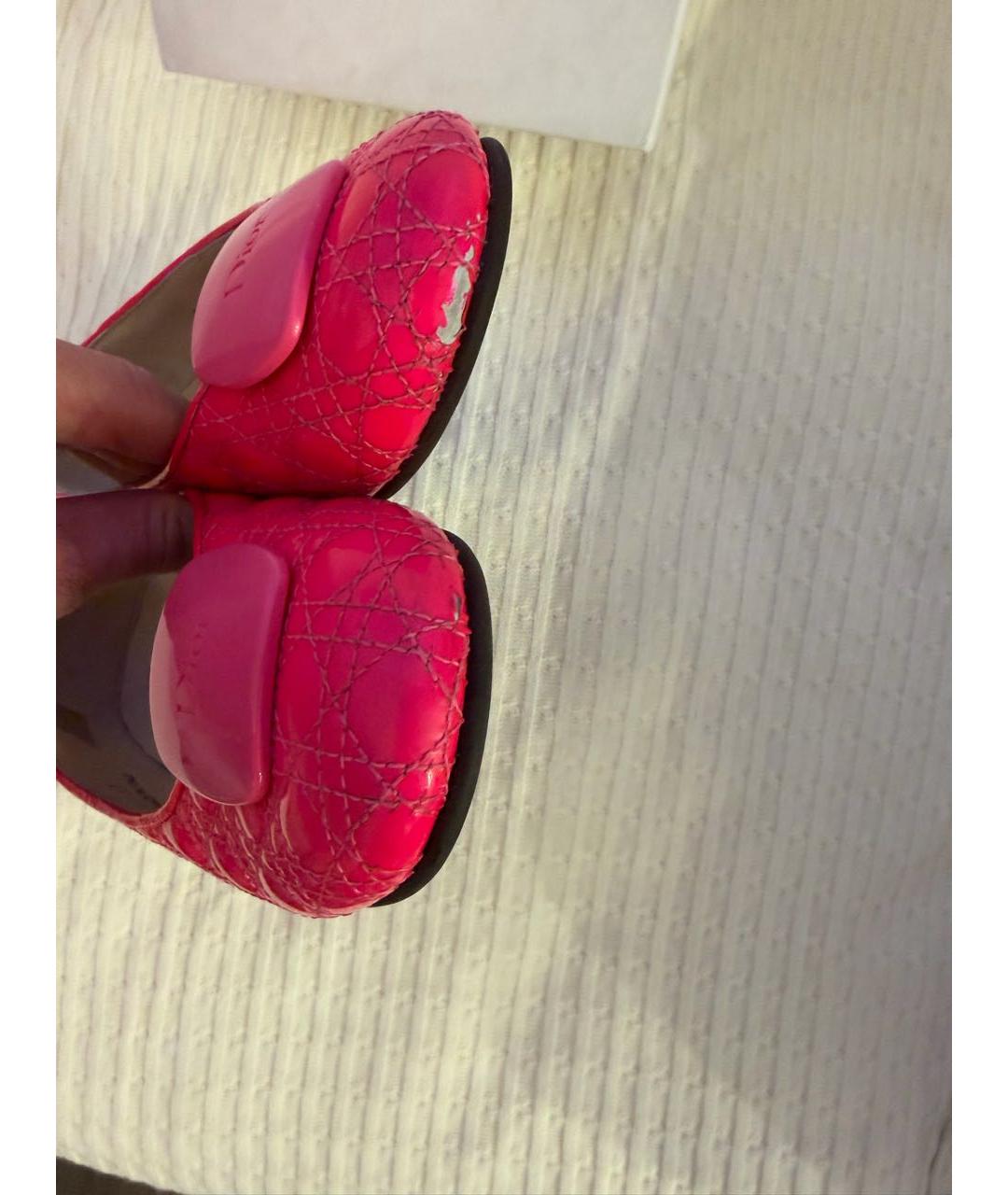 BABY DIOR Розовые балетки из лакированной кожи, фото 5
