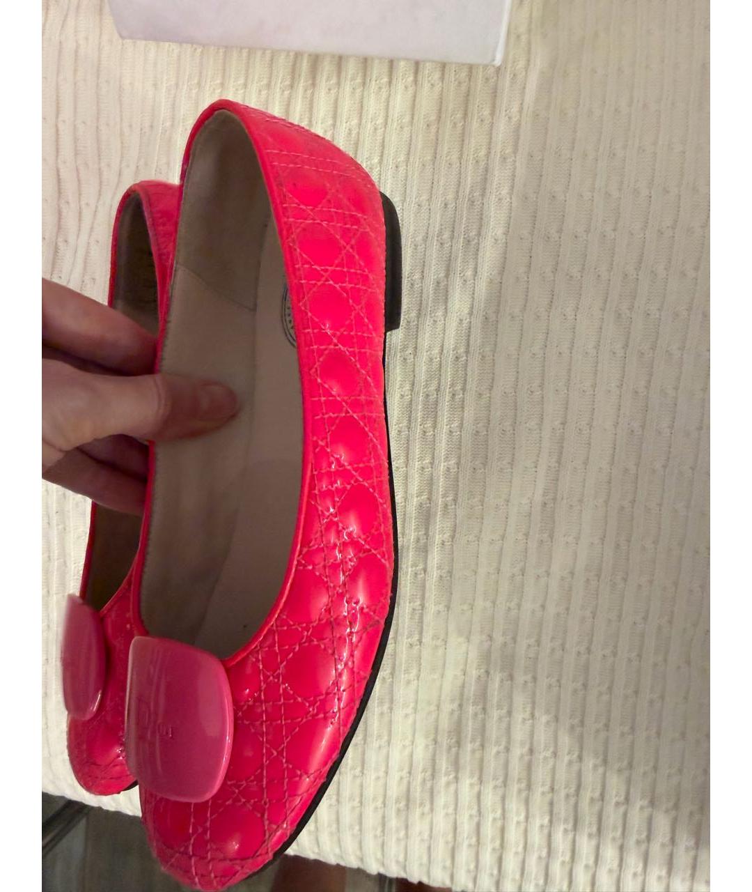BABY DIOR Розовые балетки из лакированной кожи, фото 6