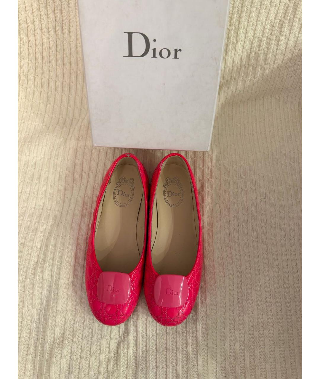 BABY DIOR Розовые балетки из лакированной кожи, фото 2