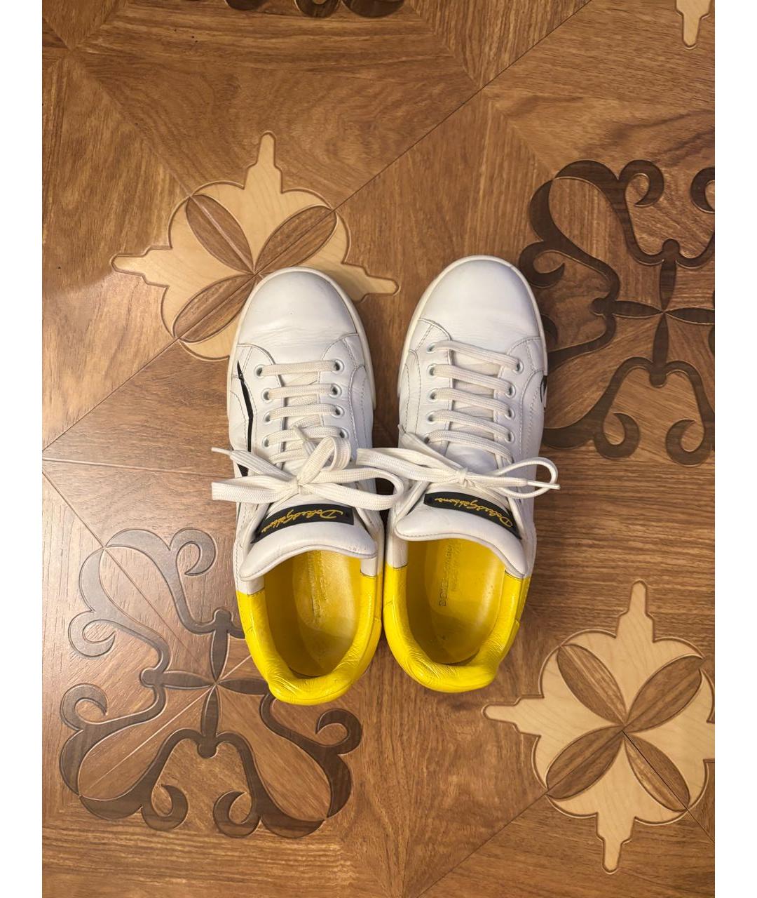 DOLCE&GABBANA Мульти кожаные кроссовки, фото 3