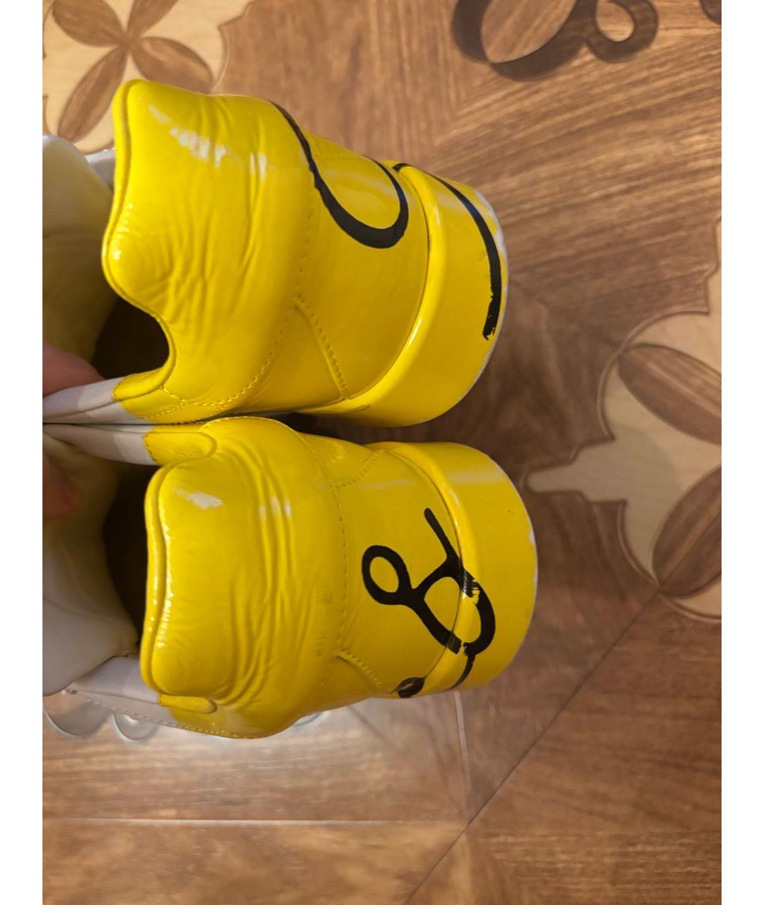 DOLCE&GABBANA Мульти кожаные кроссовки, фото 4