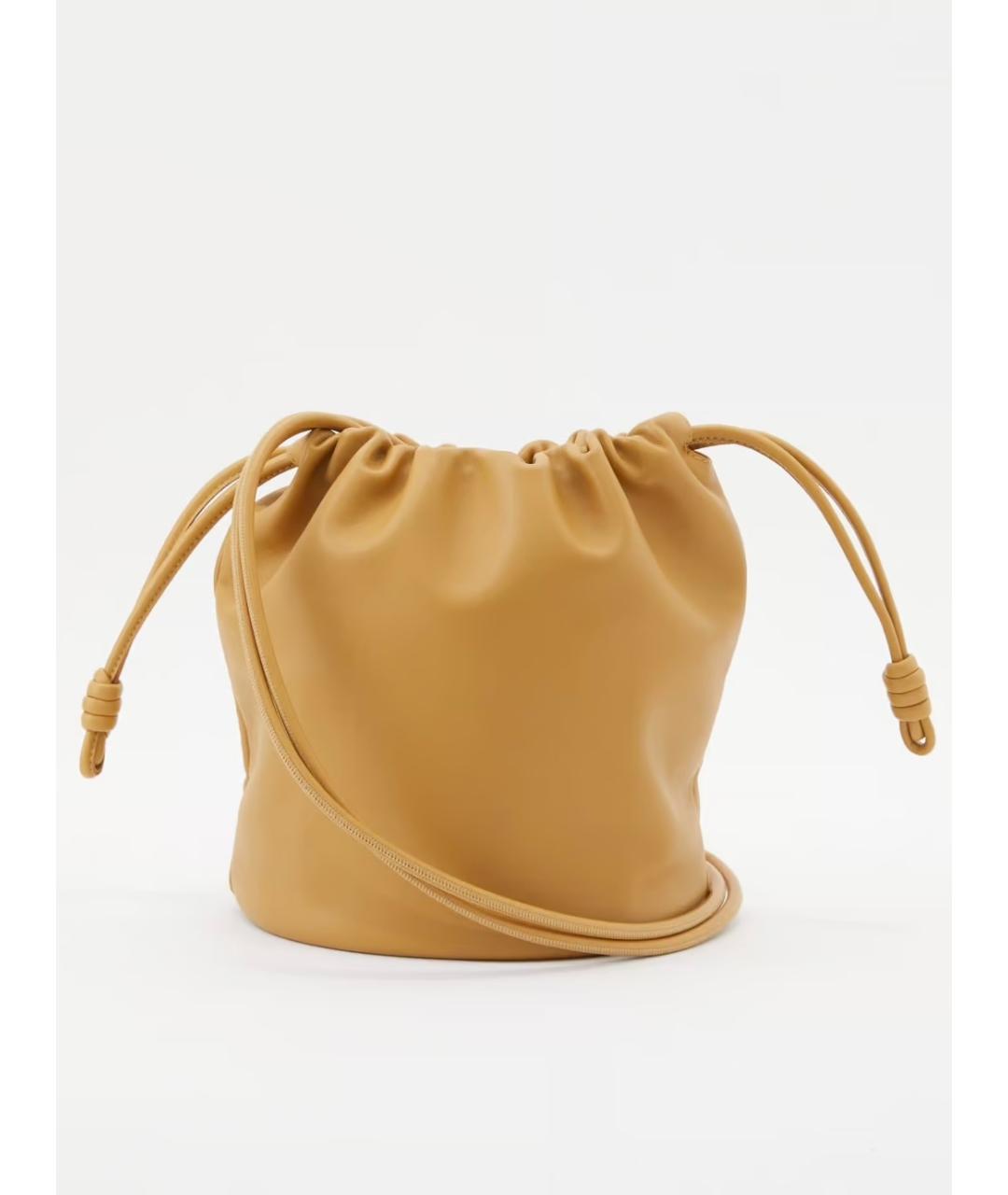 LOEWE Бежевая кожаная сумка через плечо, фото 3