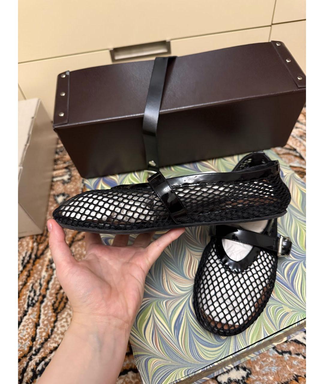 ALAIA Черные текстильные балетки, фото 9