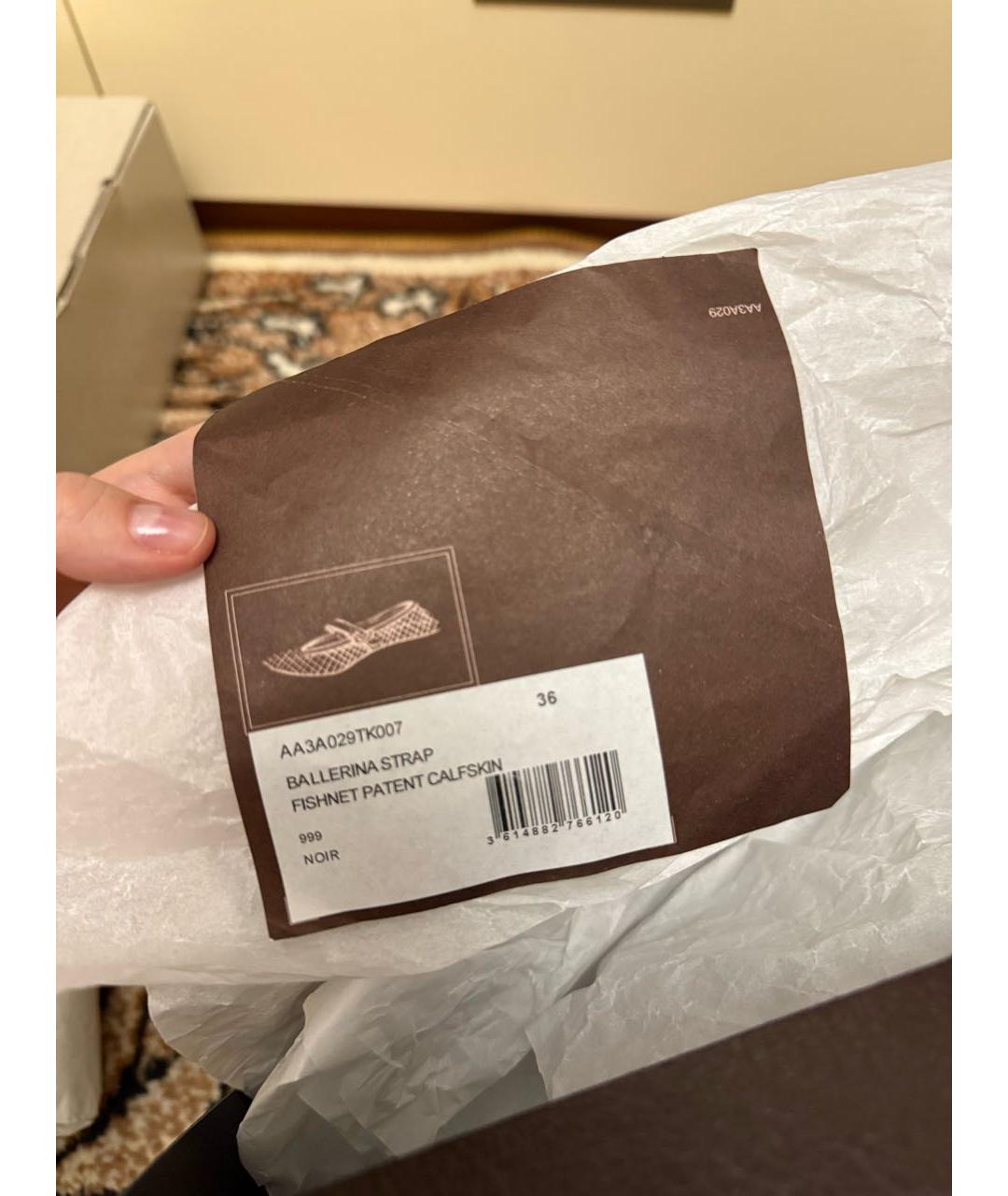 ALAIA Черные текстильные балетки, фото 7