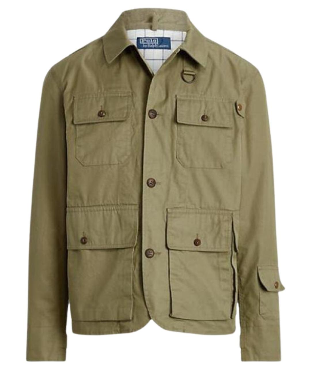 POLO RALPH LAUREN Зеленая хлопковая куртка, фото 1