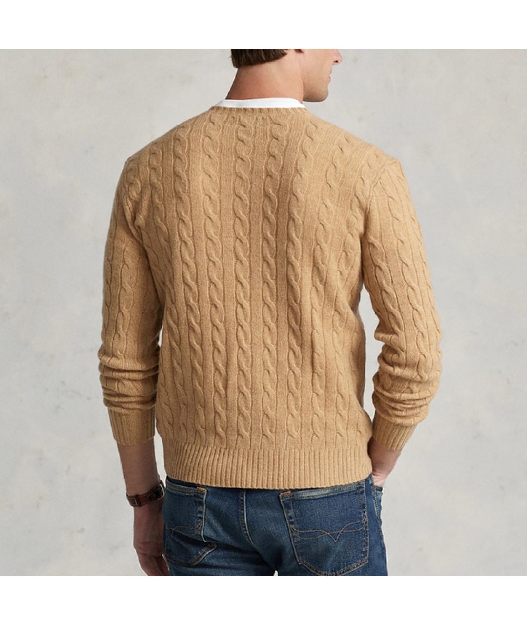 POLO RALPH LAUREN Коричневый джемпер / свитер, фото 5