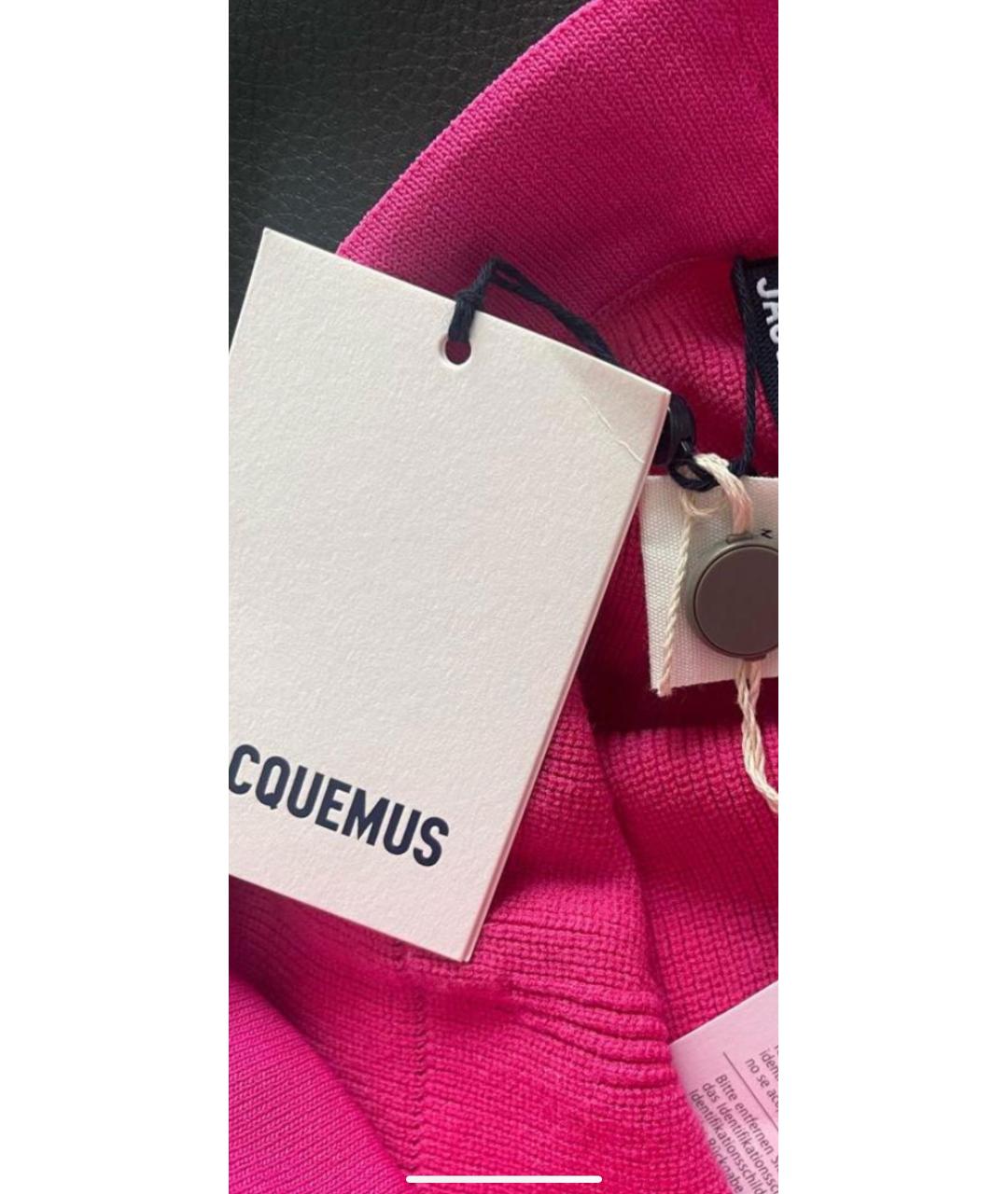 JACQUEMUS Розовые вискозные шорты, фото 3