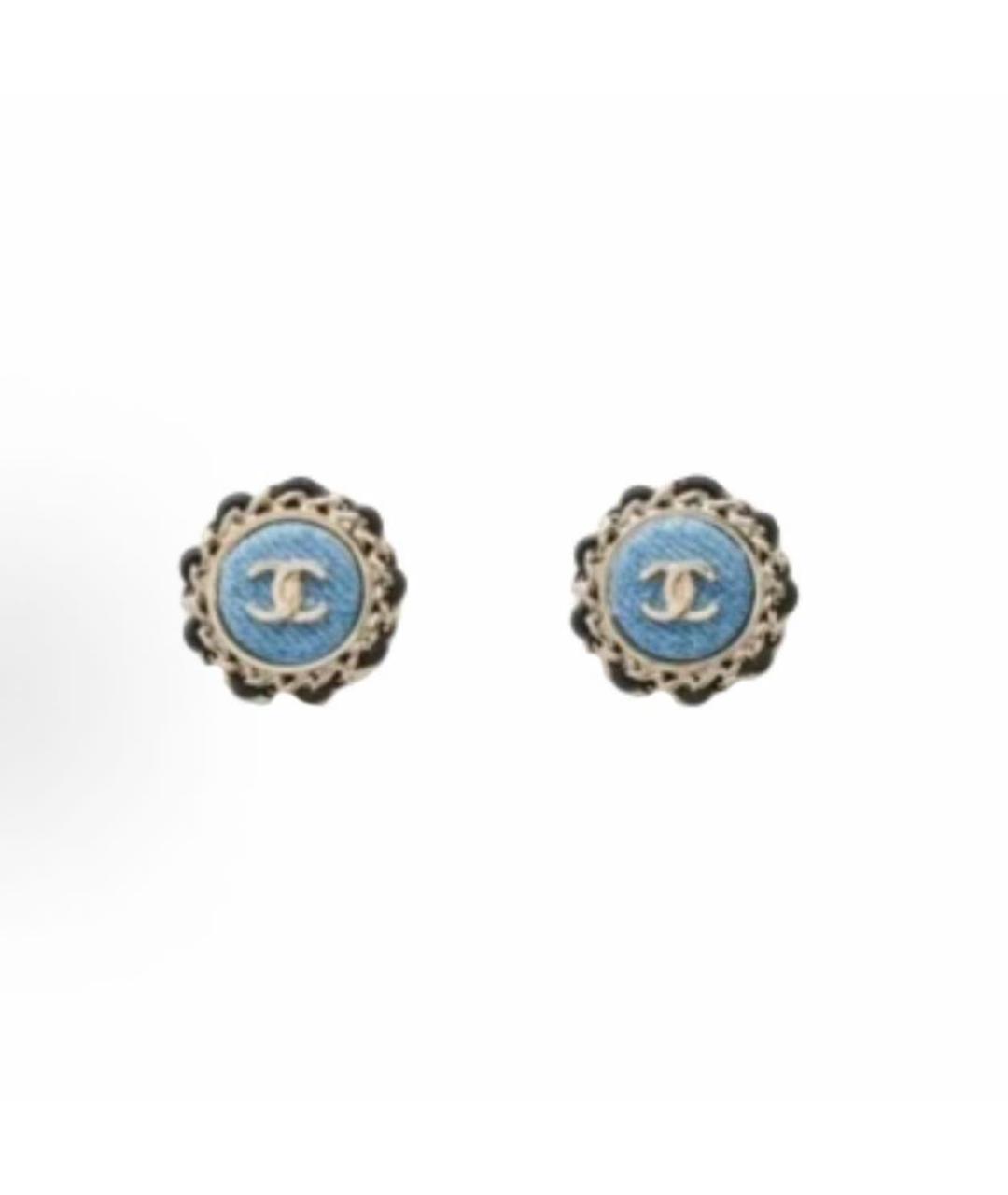CHANEL Синие серьги, фото 7