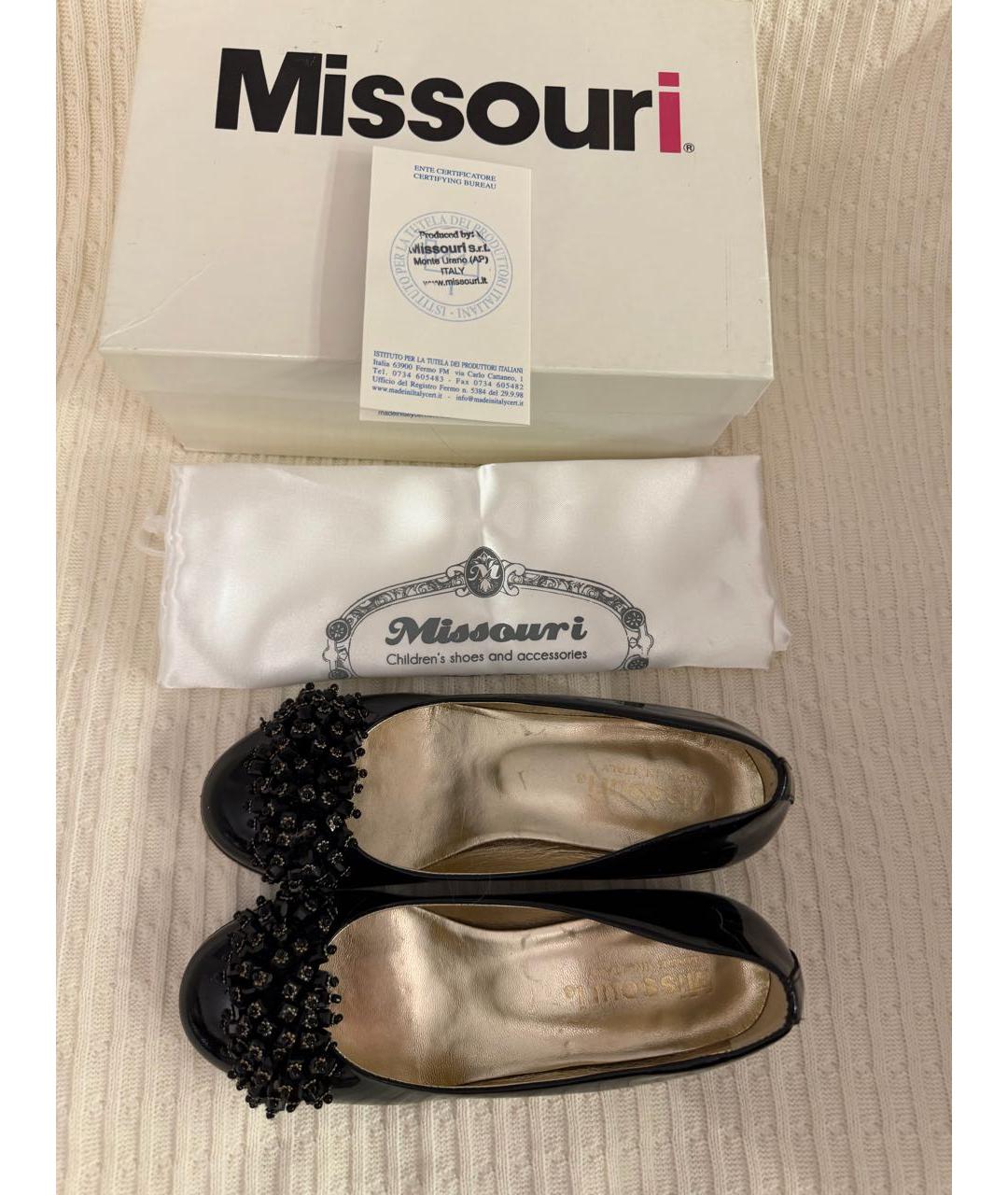 MISSOURI KIDS Черные туфли из лакированной кожи, фото 8