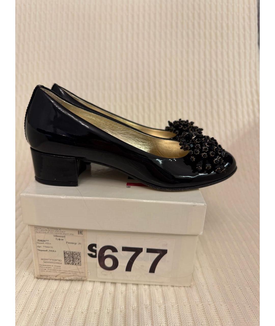 MISSOURI KIDS Черные туфли из лакированной кожи, фото 9