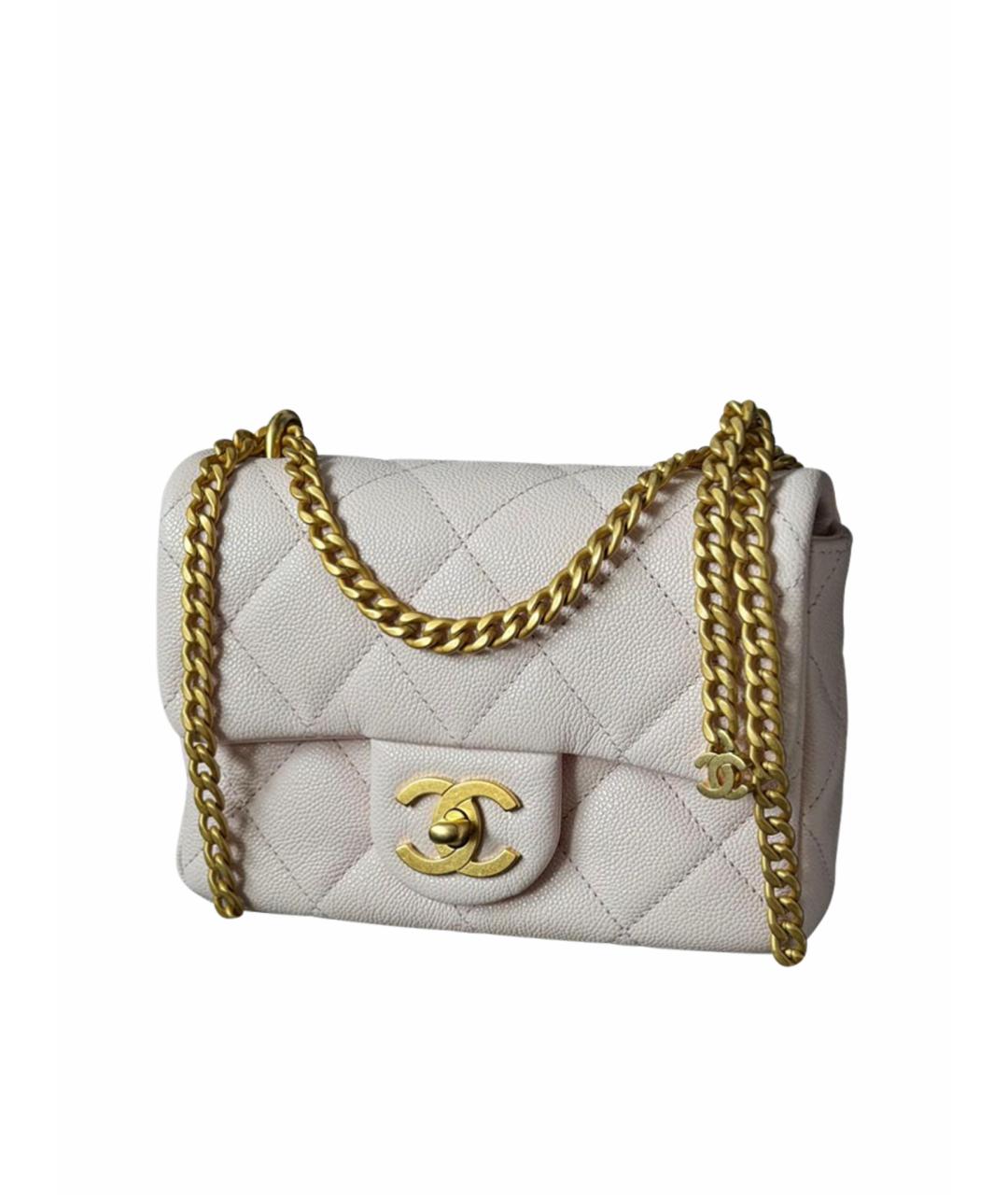 CHANEL Розовая кожаная сумка с короткими ручками, фото 1