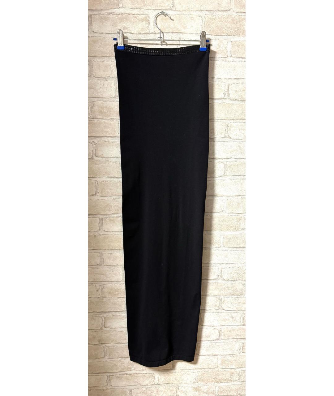 WOLFORD Черное полиамидовое вечернее платье, фото 7