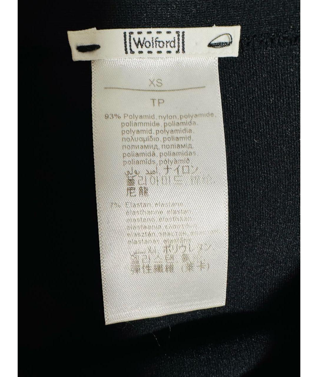 WOLFORD Черное полиамидовое вечернее платье, фото 5