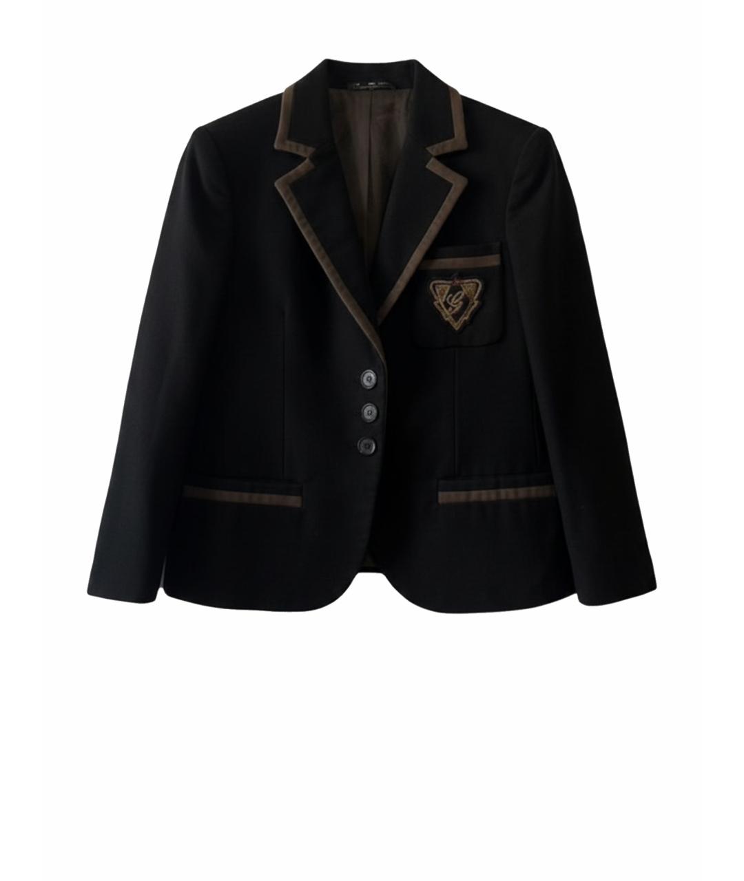 GUCCI Черный хлопковый жакет/пиджак, фото 1