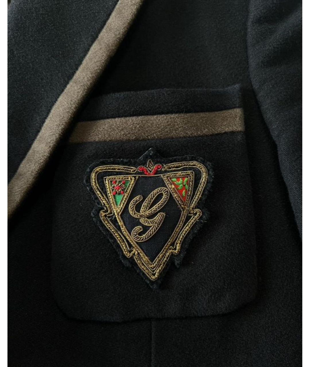 GUCCI Черный хлопковый жакет/пиджак, фото 4