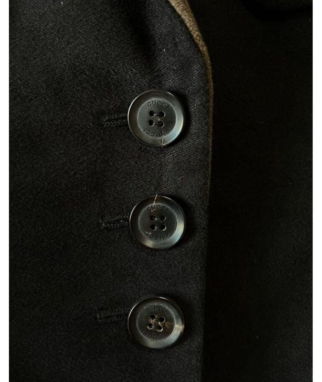GUCCI Черный хлопковый жакет/пиджак, фото 5