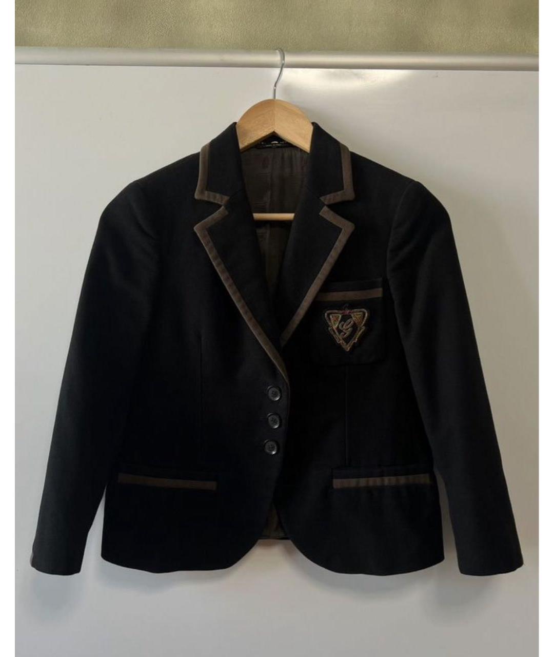GUCCI Черный хлопковый жакет/пиджак, фото 6