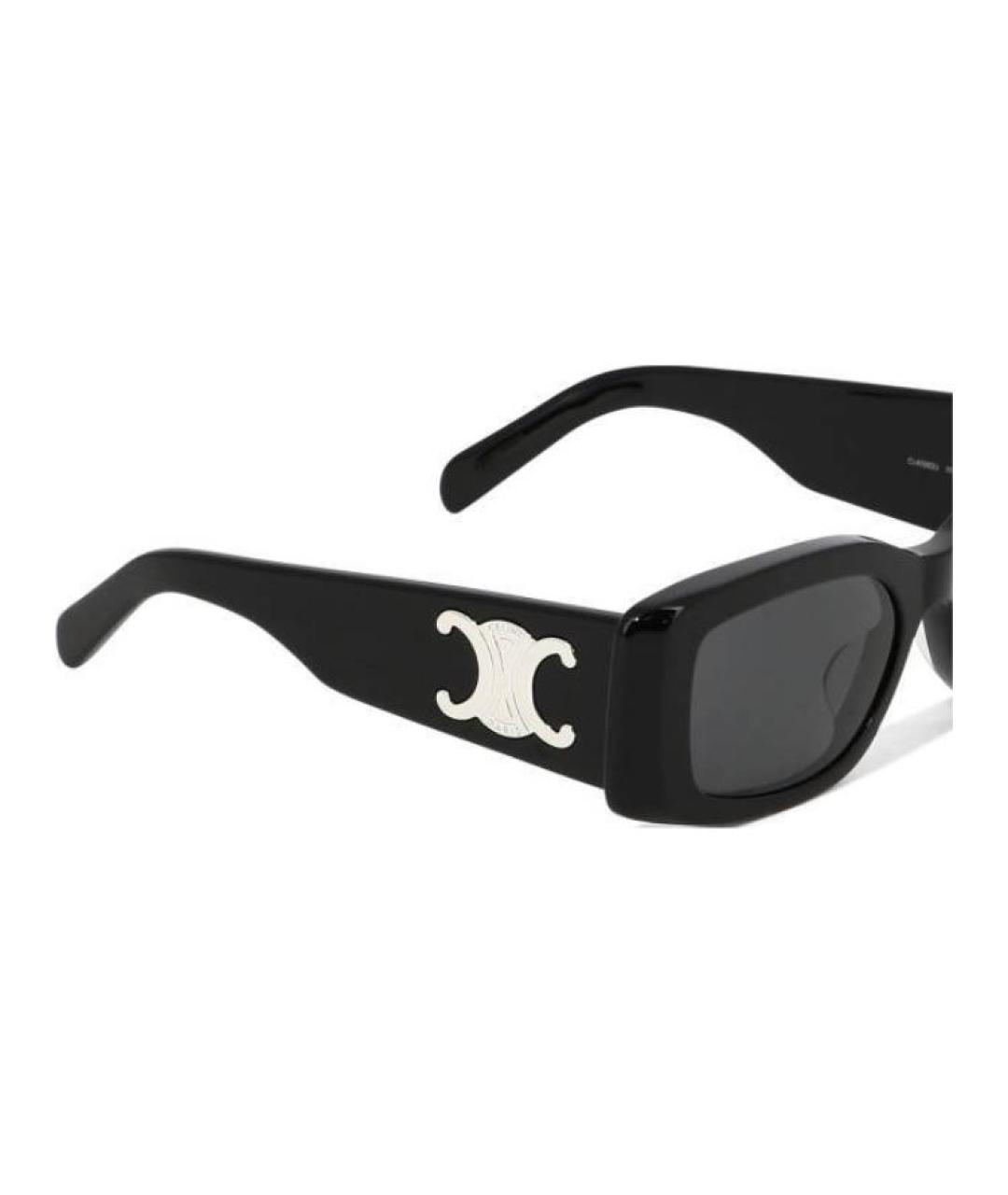 CELINE Черные пластиковые солнцезащитные очки, фото 3