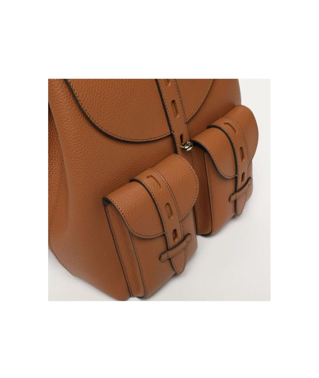 FURLA Коричневый кожаный рюкзак, фото 2