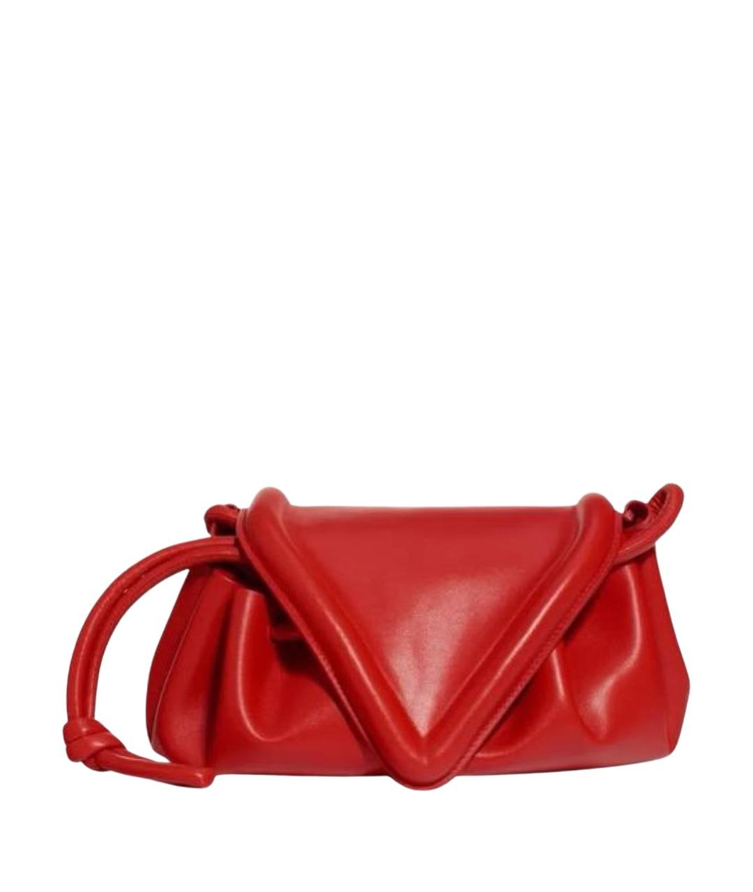 BOTTEGA VENETA Красная кожаная сумка через плечо, фото 1