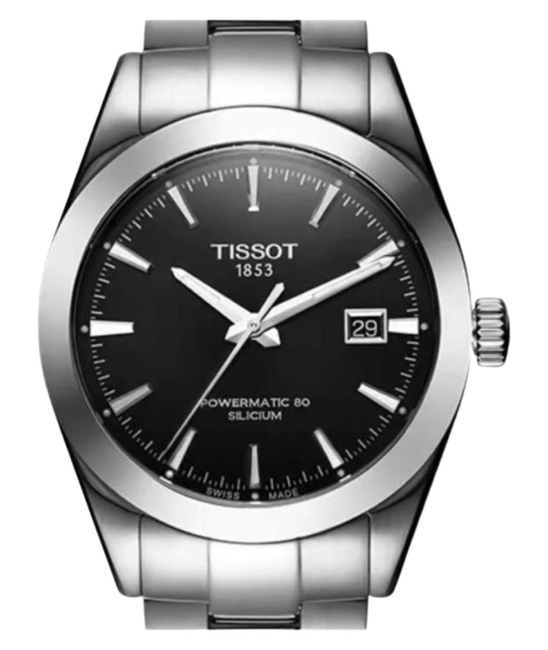 TISSOT Серебряные стальные часы, фото 1