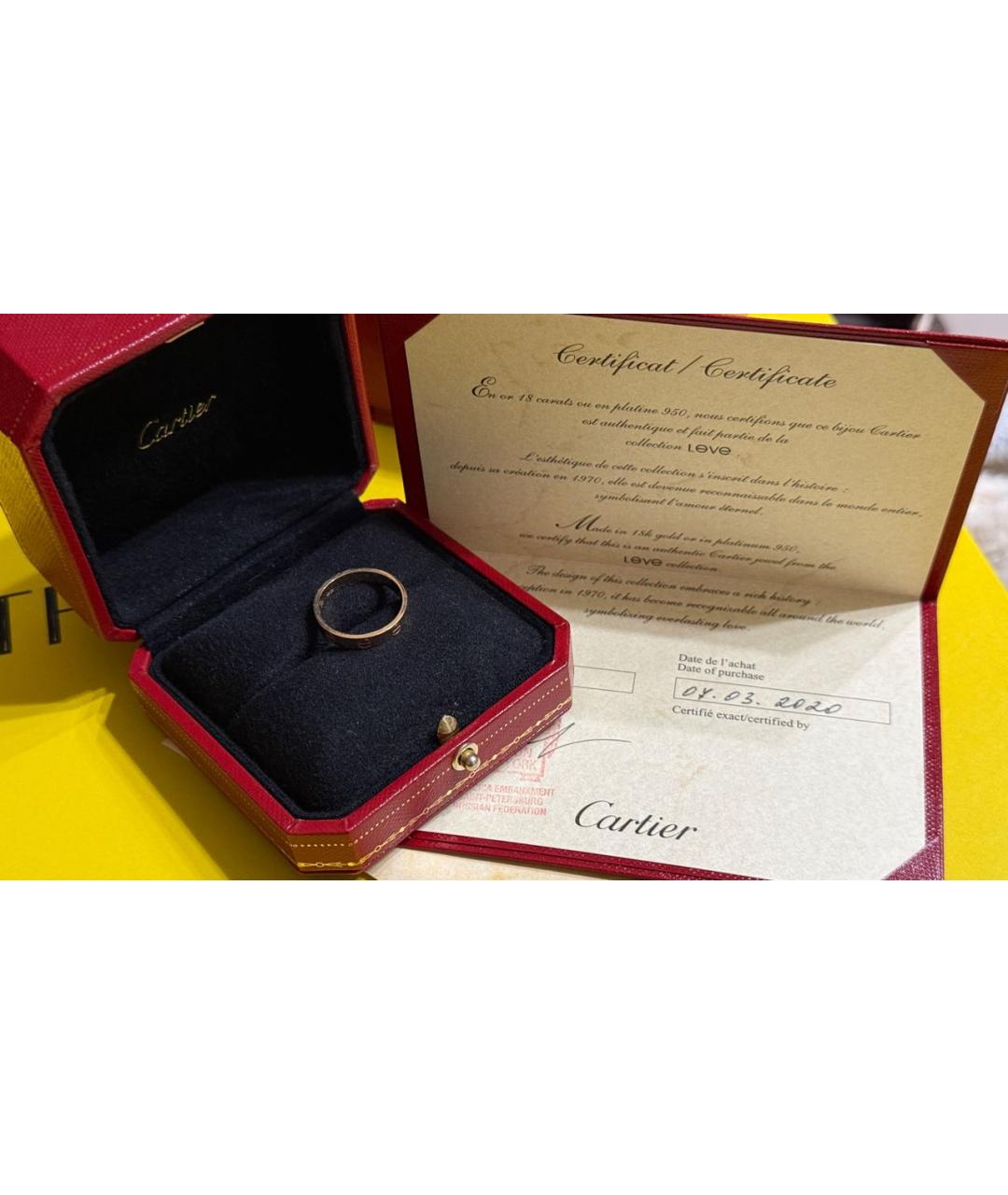 CARTIER Золотое кольцо из розового золота, фото 2