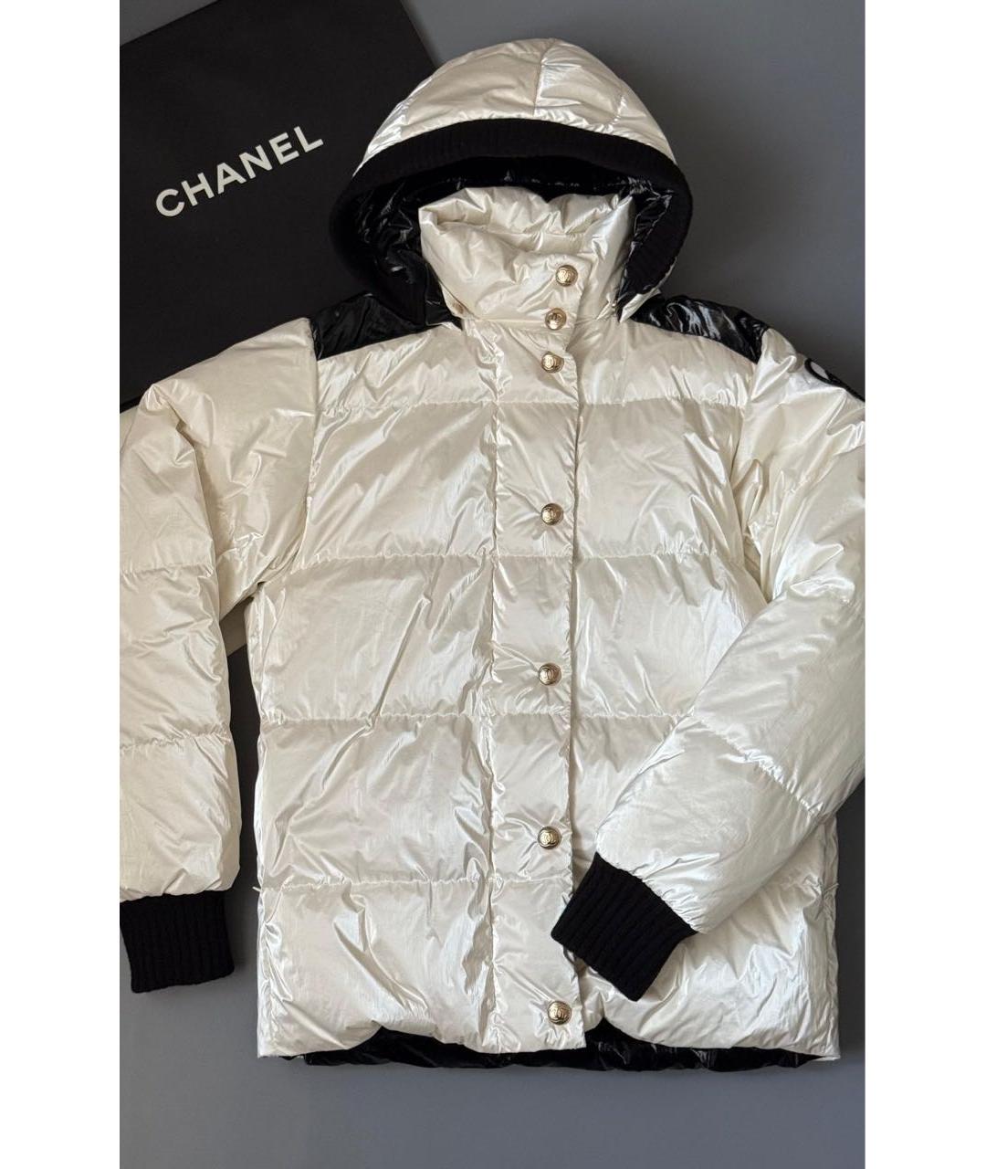 CHANEL Белый пуховик, фото 3