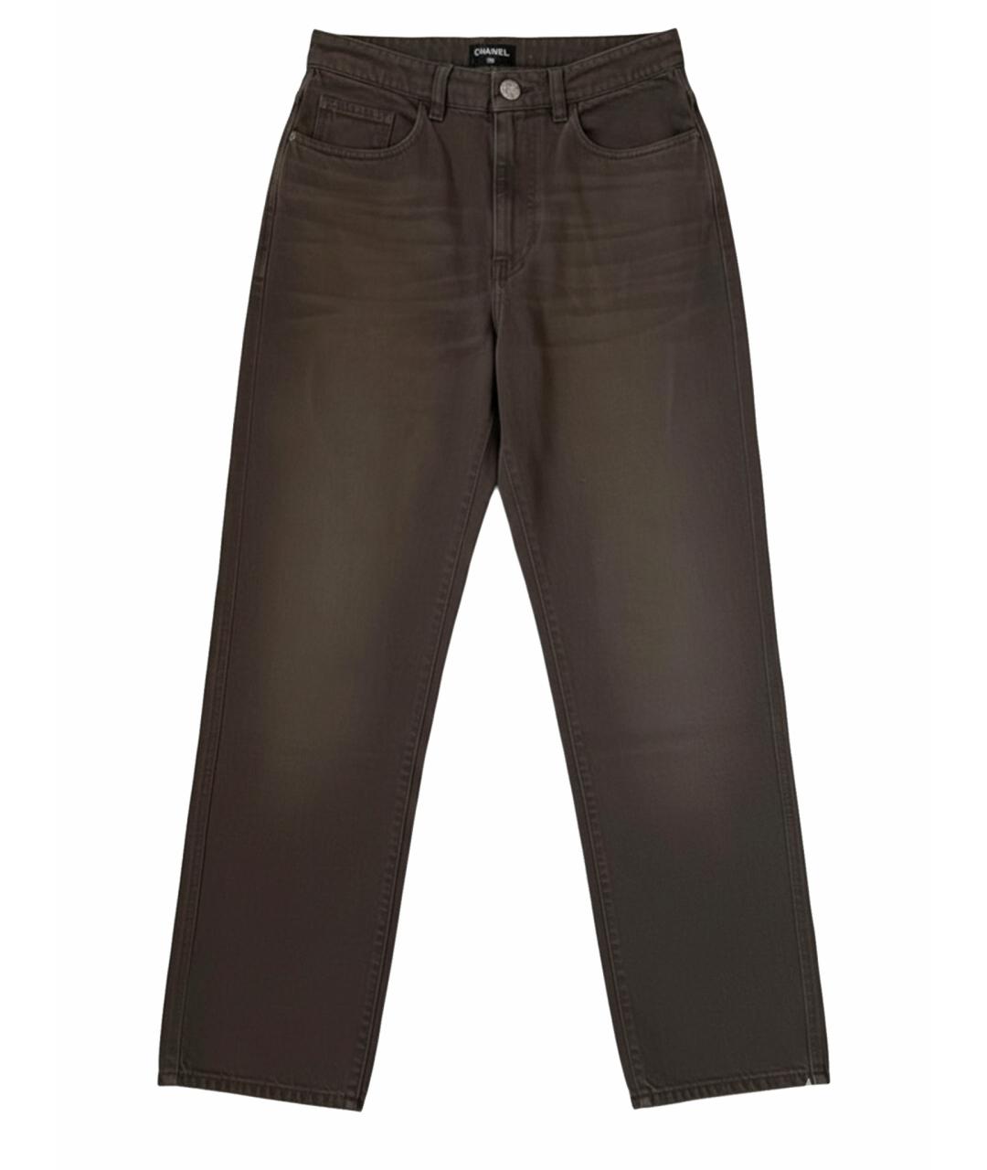 CHANEL Серые прямые джинсы, фото 1