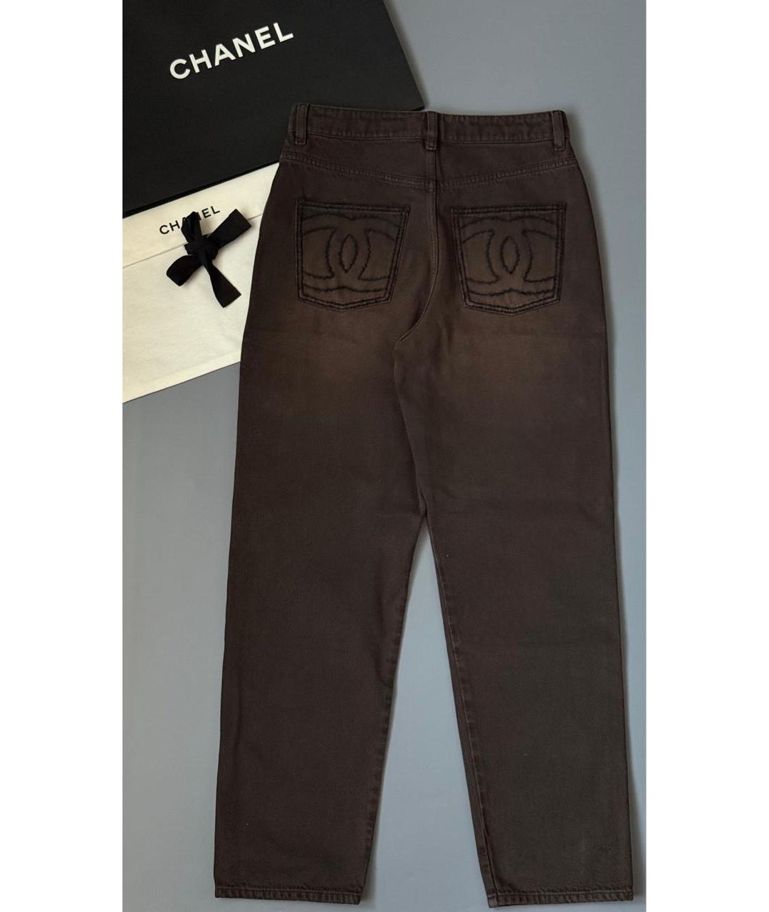 CHANEL Серые прямые джинсы, фото 2