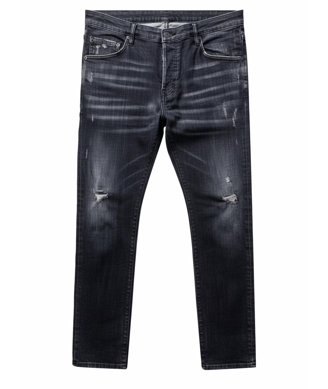 DSQUARED2 Серые хлопко-полиэстеровые джинсы скинни, фото 1